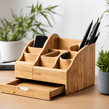 Bamboo Desk Organizer